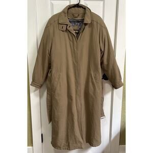 Gore Tex by Apparel Technologies Belted Long Women's Khaki Trench Jacket Coat 10